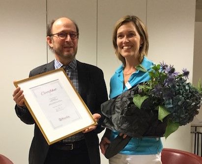 certifiering som den första specialistmottagningen i landet, Urogyn