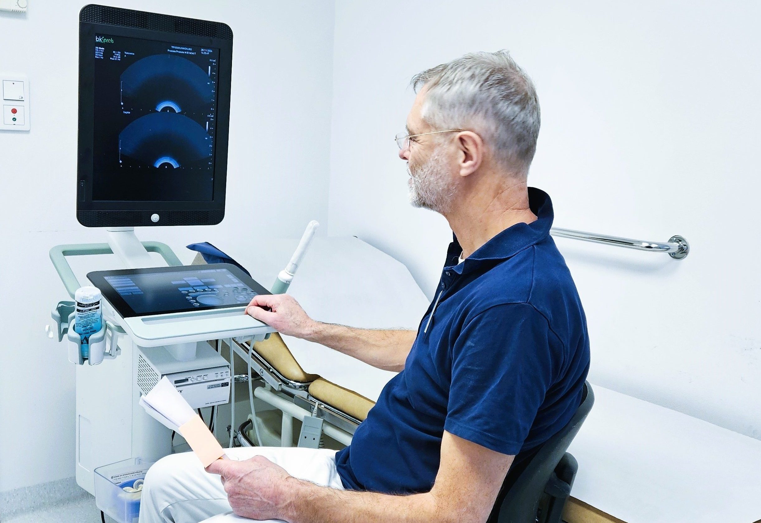 TRUL – ultraljudsundersökning och eventuell mellannålsbiopsi av prostata, Urogyn mottagning